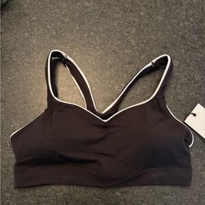 CALIA by Carrie Underwood Black Sports Bra with White Trim